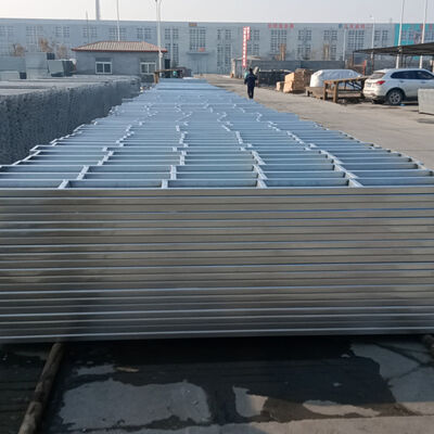 China Supplier Ringlock Scaffolding Mental HDG Steel Plank with Hook Scaffolding Parts Construction Scaffold Steel Plank