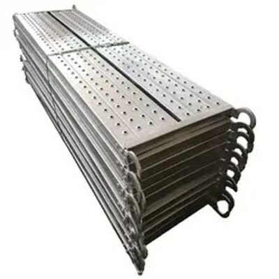 Easy Scaffolding BS1139 Europe American Galvanized Walk Board With Hook Metal Steel Deck Planks