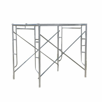 Blue Powder Coated Q235 Steel Frame Scaffolding Walk Through Style Easy Installation